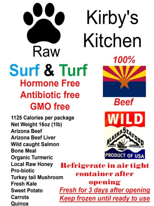 Surf & Turf Raw food